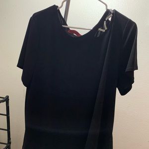 Black and silver Rinestone top